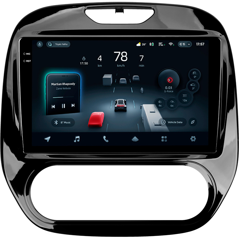 Android head unit Teyes CC4 Pro 8+128 Gb Renault Kaptur 2016-2019 (F1) 9" 2k