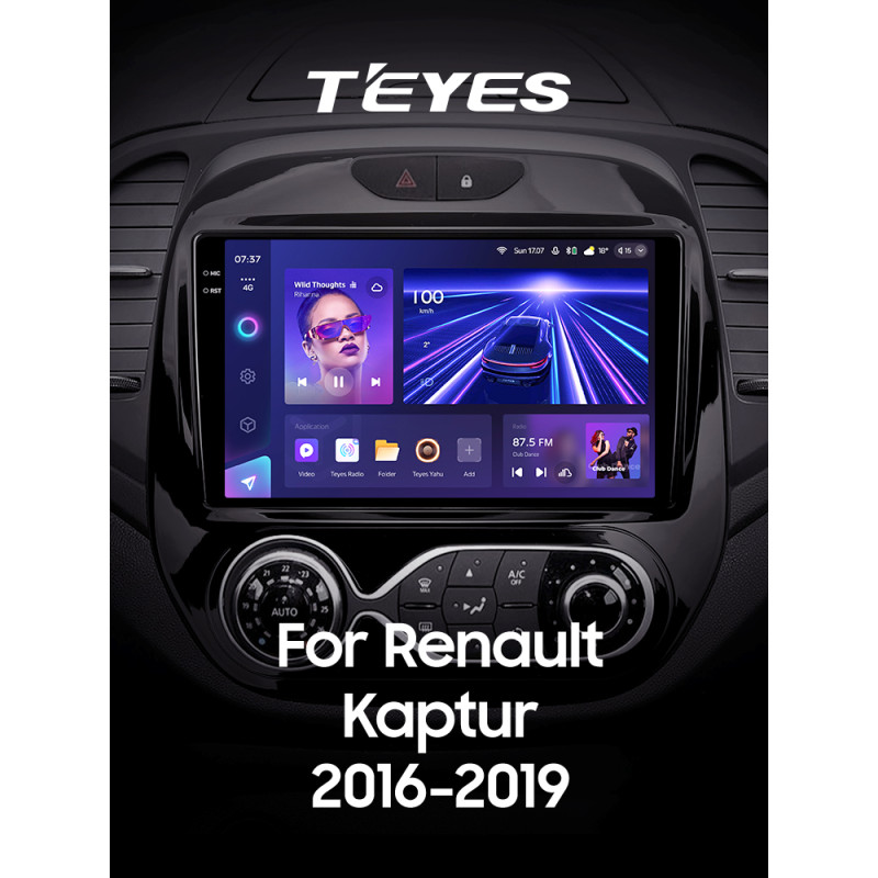 Android head unit Teyes CC3 4+32 Gb Renault Kaptur 2016-2019 (F2) 9" 2k