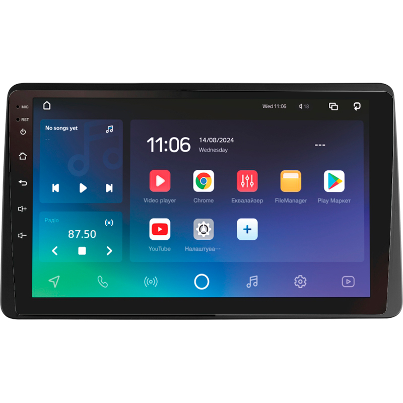 Android head unit SIGMA PRO 10464 ANDROID 10 4+64 Gb 4G DSP Renault Duster HM 2 2020-2023 (F1) 10"