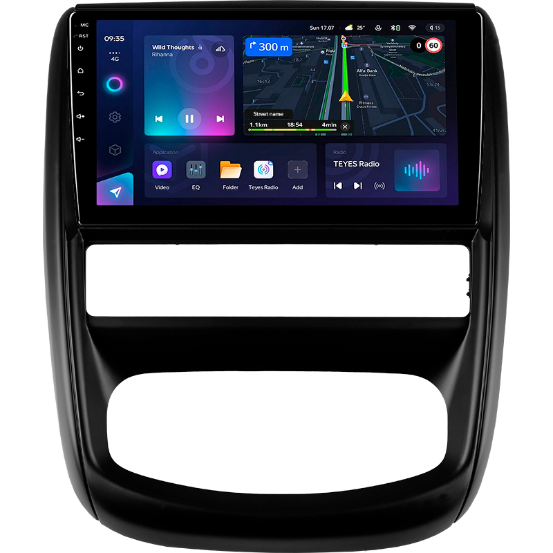Android head unit Teyes CC3L 4+64 Gb Renault Duster 1 2010-2015 For Nissan terrano 3 2014-2022 9"
