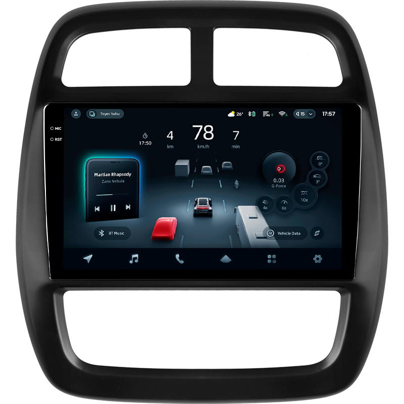 Android head unit Teyes CC4 Pro 12+256 Gb Renault KWID 2015-2019 9" 2k (L1)