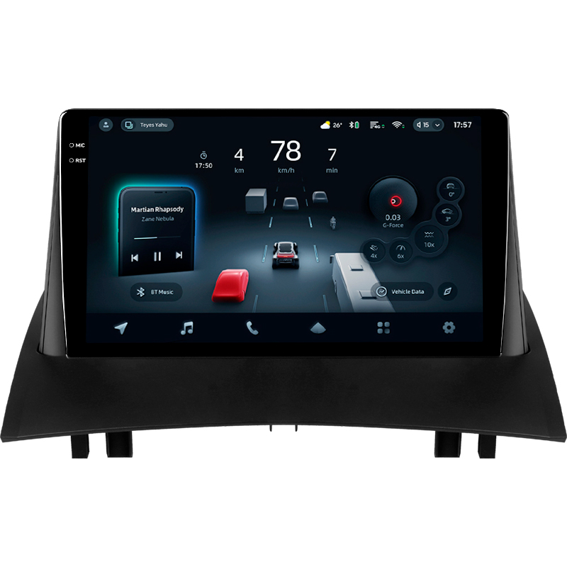 Android head unit Teyes CC4 Pro 8+128 Gb Renault Megane 2 2002-2009 9" 2k