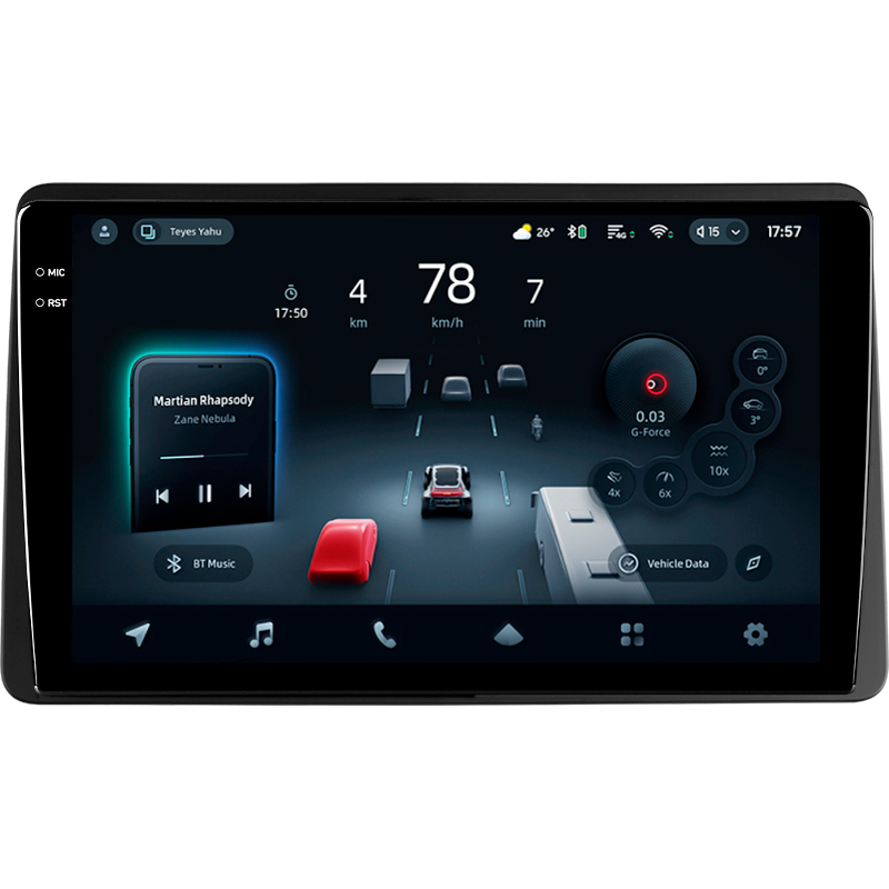 Android head unit Teyes CC4 Pro 8+128 Gb Renault Duster HM 2 2020-2023 (F1) 10" 2k