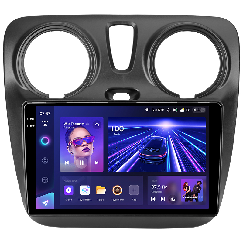 Android head unit Teyes CC3 4+64 Gb Renault Dokker 2012-2020 9" 2k