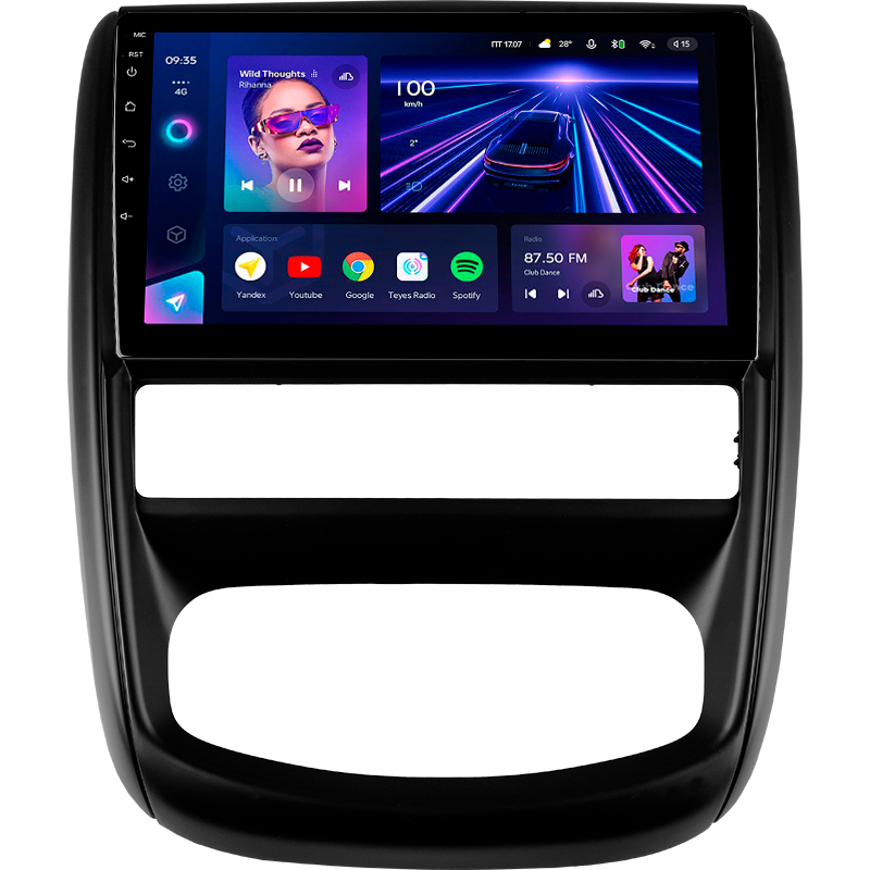 Android head unit Teyes CC3 4+32 Gb Renault Duster 1 2010-2015 For Nissan terrano 3 2014-2022 9"