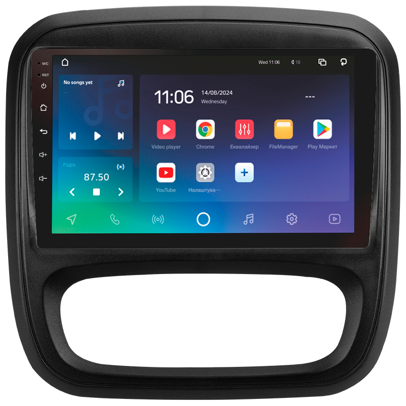 Android head unit SIGMA X9432 ANDROID 10 4+32 Gb 4G DSP Renault Trafic 3 2014-2021 / Opel Vivaro B 2014-2018 9" (L1)