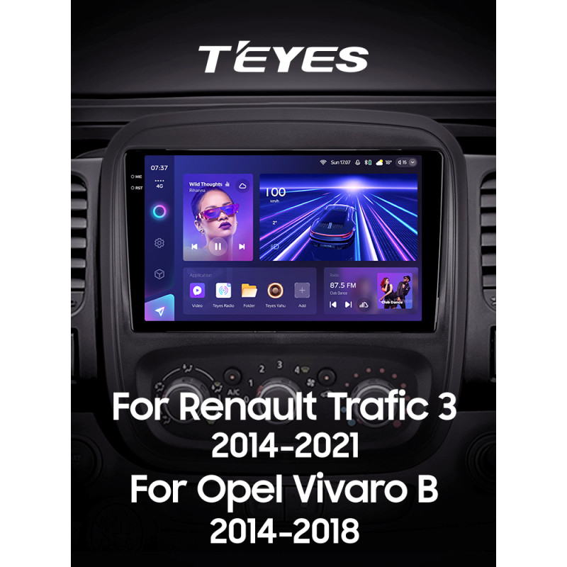Android head unit Teyes CC3 4+32 Gb Renault Trafic 3 2014-2021 / Opel Vivaro B 2014-2018 9" 2k (L1)
