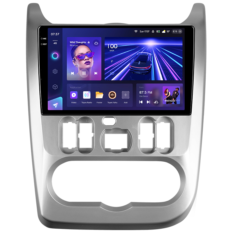 Android head unit Teyes CC3 4+64 Gb Renault Logan 1 2010-2016 (CAN BUS) 9" 2k (L2)