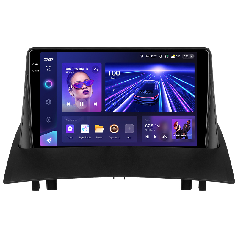 Android head unit Teyes CC3 4+64 Gb Renault Megane 2 2002-2009 9" 2k