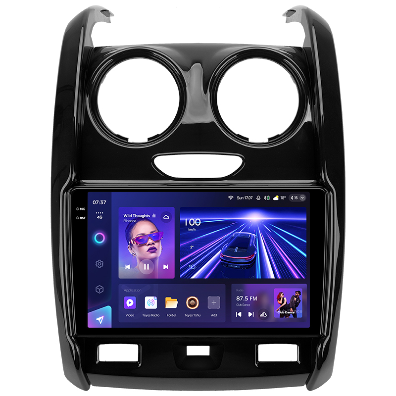 Android head unit Teyes CC3 6+128 Gb with 360° surround view° Renault Duster (F2) 2015-2021 / LADA Largus 2021 9" 2k (L1)