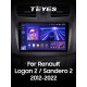 Android head unit Teyes CC3 6+128 Gb Renault Logan 2 2012-2022 Sandero 2 2013-2022 (F2) (A) 9" 2k