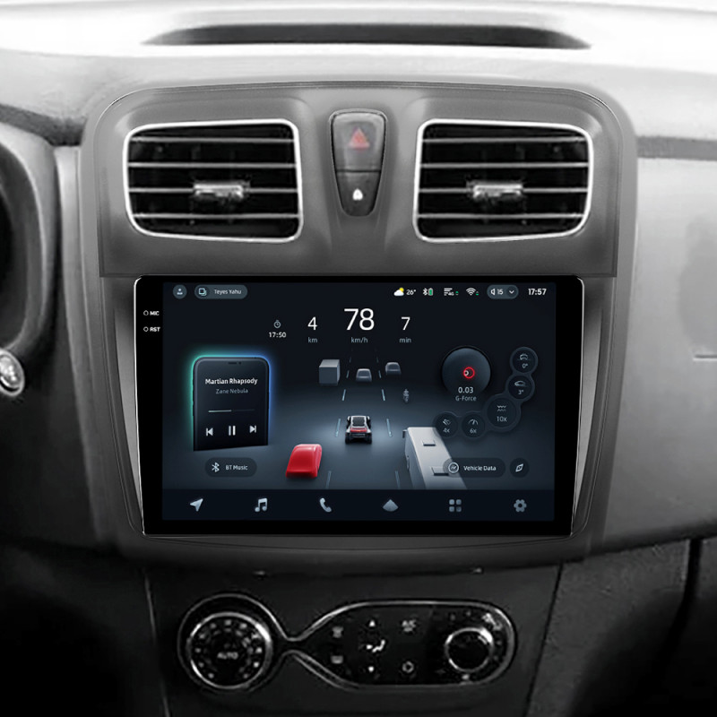 Android head unit Teyes CC4 Pro 8+128 Gb Renault Logan 2 2012-2022 Sandero 2 2013-2022 (F1) (A) 9" 2k