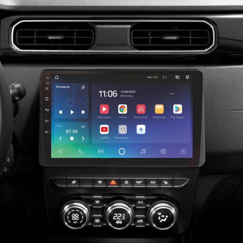 Android head unit SIGMA X10432 ANDROID 10 4+32 Gb 4G DSP Renault Arkana 2019-2023 (F2) 10"