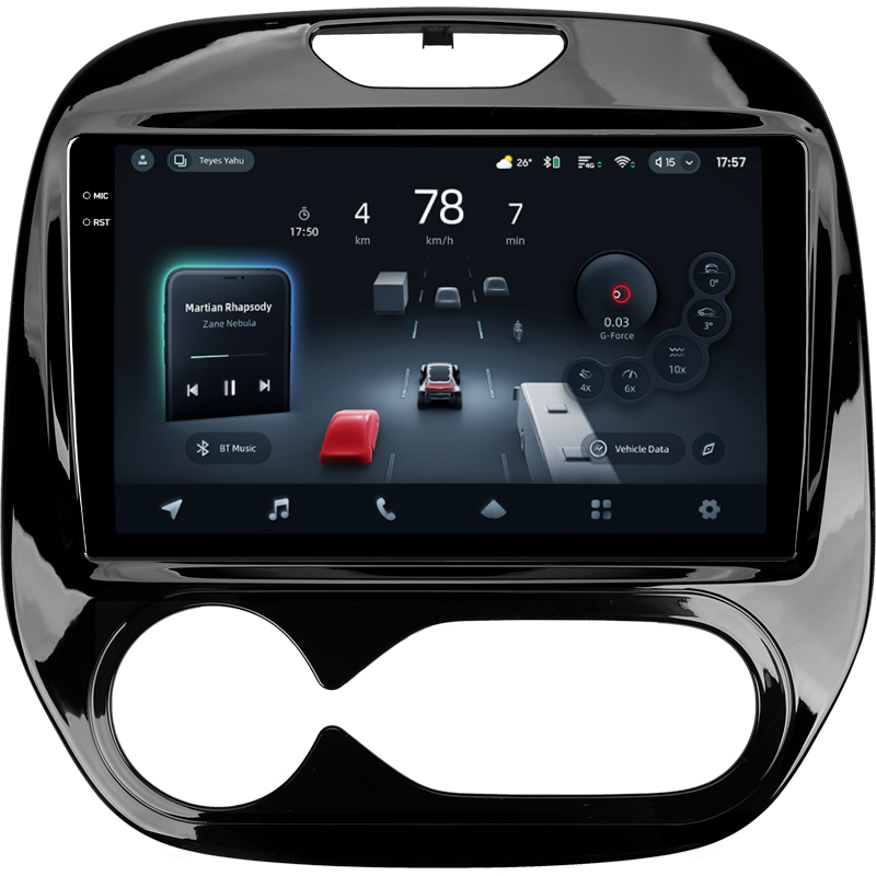 Android head unit Teyes CC4 Pro 8+128 Gb Renault Kaptur 2016-2019 (F2) 9" 2k