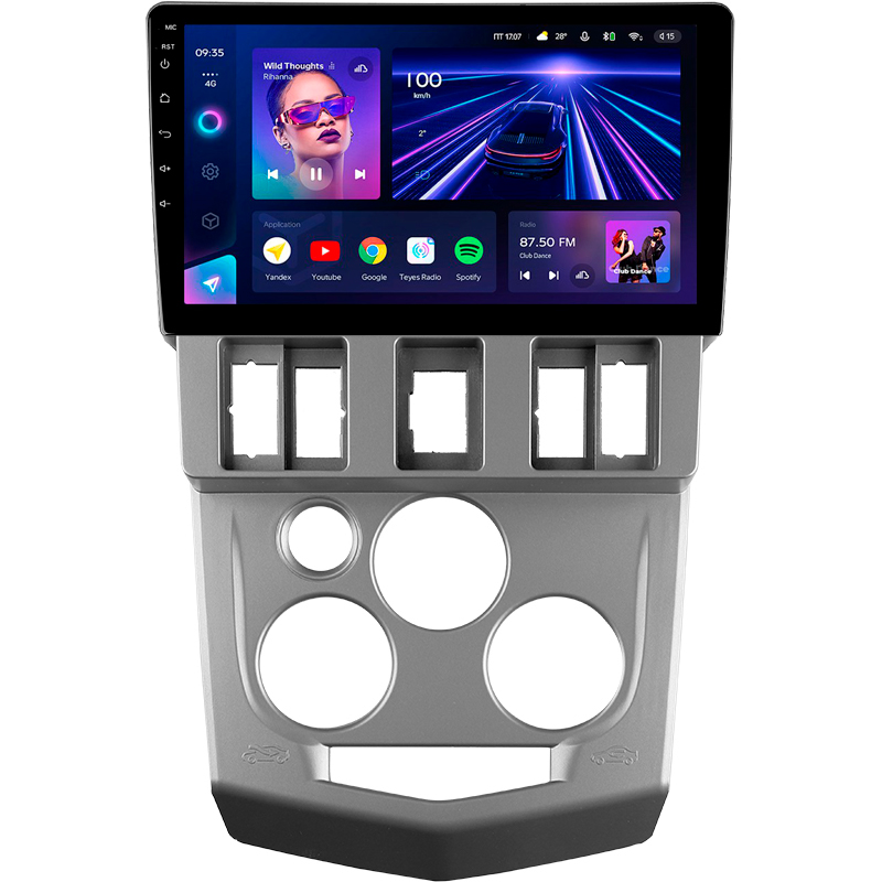 Android head unit Teyes CC3 4+32 Gb Renault Logan 1 2004-2009 9"