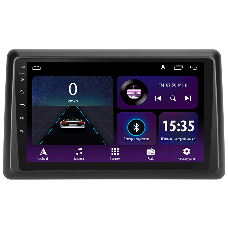 Android head unit SIGMA E10232 ANDROID 10 2+32 Gb Renault Arkana 2019-2023 (F2) 10"