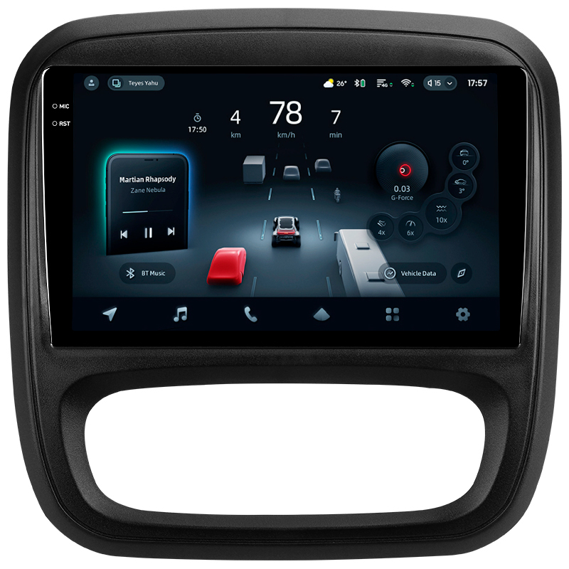 Android head unit Teyes CC4 Pro 12+256 Gb Renault Trafic 3 2014-2021 / Opel Vivaro B 2014-2018 9" 2k (L1)