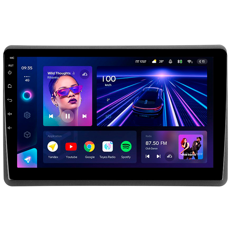 Android head unit Teyes CC3 4+32 Gb Renault Master 2010-2019 For Nissan NV400 2010-2020 For Opel Movano 2 2010-2019 (F1) 10"