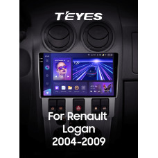 Android head unit Teyes CC3 4+32 Gb Renault Logan 1 2004-2009 9" 2k