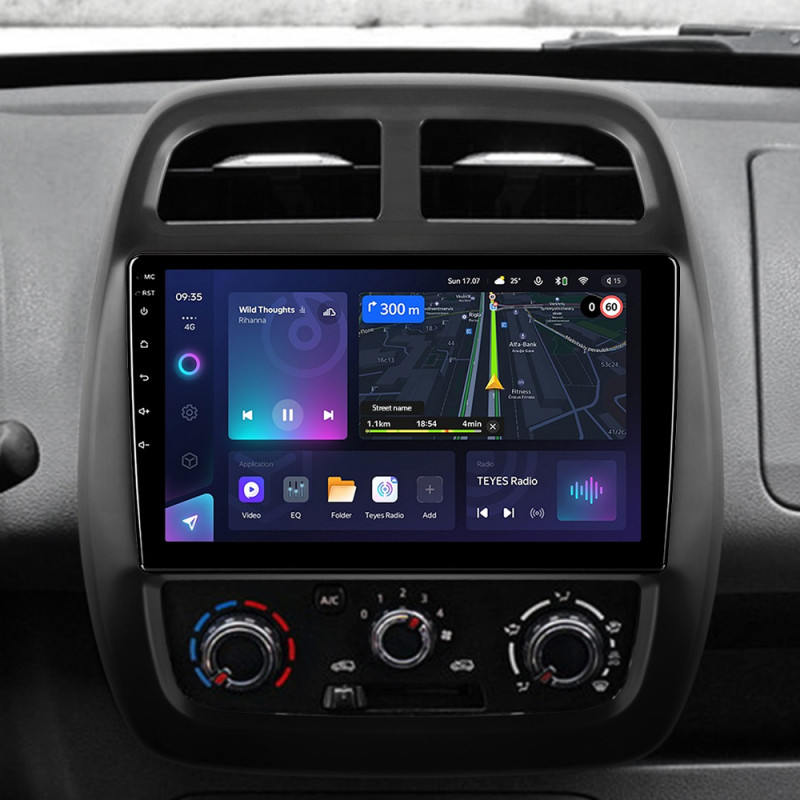 Android head unit Teyes CC3L 4+64 Gb Renault KWID 2015-2019 9" (L1)