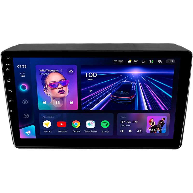 Android head unit Teyes CC3 4+32 Gb Renault Duster (F1) 2015-2021 / LADA Largus I 1 2021 9" (L1)
