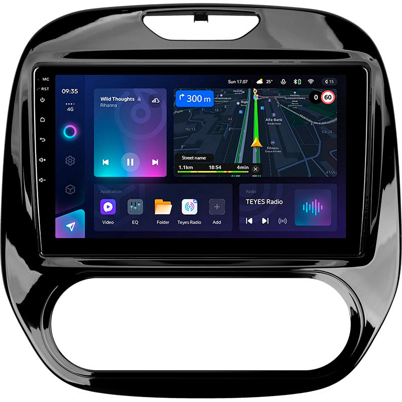 Android head unit Teyes CC3L 4+64 Gb Renault Kaptur 2016-2019 (F1) 9"