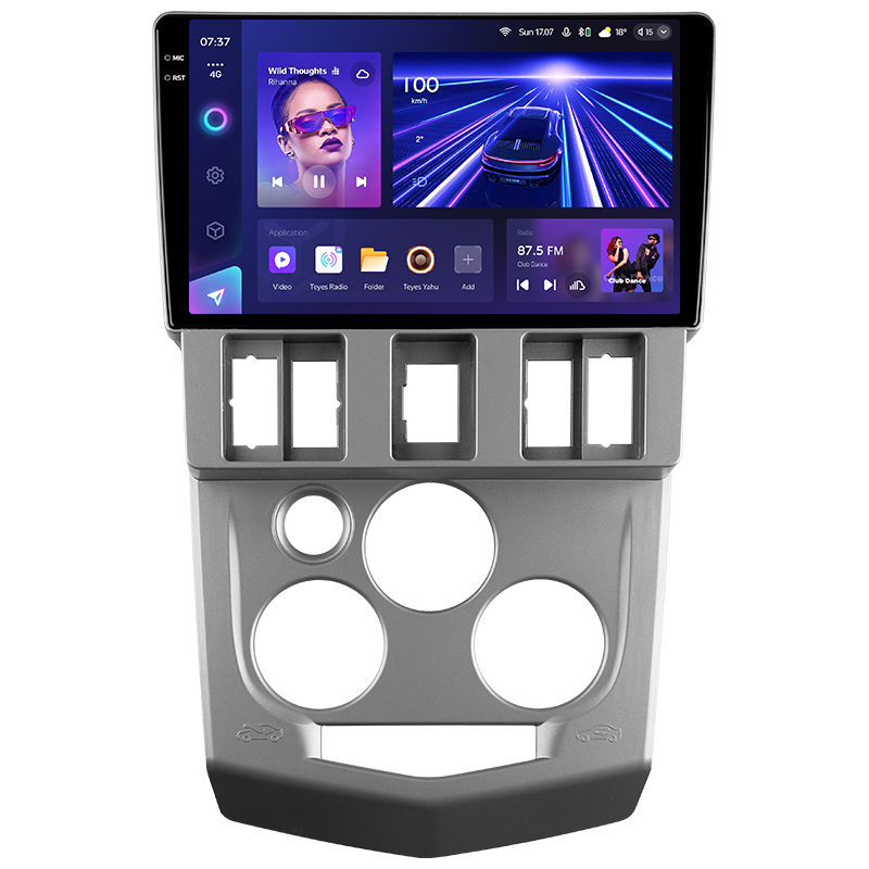 Android head unit Teyes CC3 6+128 Gb with 360° surround view° Renault Logan 1 2004-2009 9" 2k