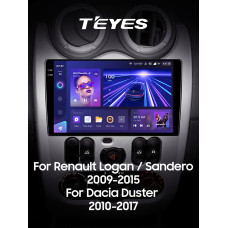 Android head unit Teyes CC3 6+128 Gb Renault Logan 1 2010-2016 (CAN BUS) 9" 2k (L2)