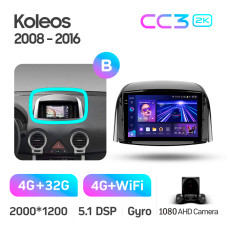 Android head unit Teyes CC3 4+32 Gb Renault Koleos 2008 - 2016 (A) 9" 2k (L1)