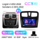 Android head unit Teyes CC3 6+128 Gb Renault Logan 2 2012-2022 Sandero 2 2013-2022 (F1) (B) 9" 2k (L1)