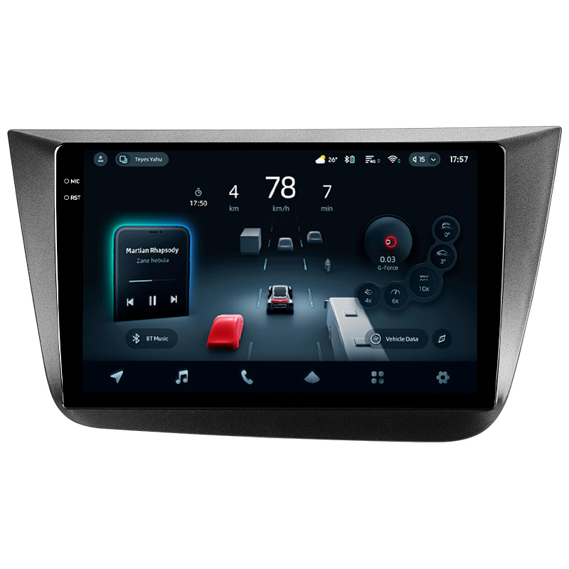 Android head unit Teyes CC4 Pro 8+128 Gb Seat Altea 5P (Left hand drive) 2004-2015 9" 2k