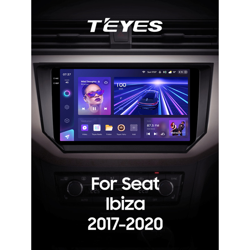 Android head unit Teyes CC3 4+64 Gb Seat Ibiza 2017-2020 9" 2k (L1)
