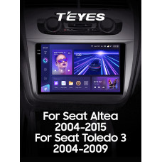 Android head unit Teyes CC3 6+128 Gb Seat Altea 5P (Left hand drive) 2004-2015 9" 2k