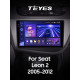 Android head unit Teyes CC3 6+128 Gb with 360° surround view° Seat Leon 2 2005-2012 (F2) 9" 2k