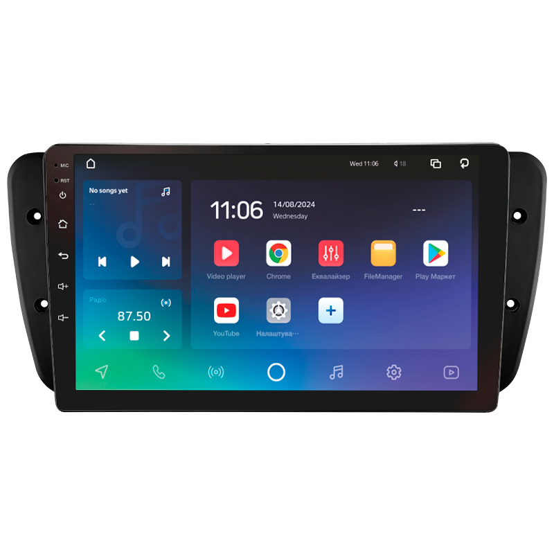Android head unit SIGMA X9432 ANDROID 10 4+32 Gb 4G DSP Seat Ibiza 6J 2008-2015 9"