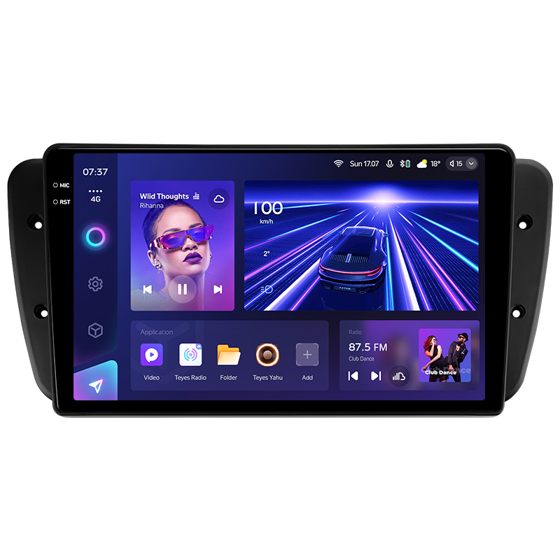 Android head unit Teyes CC3 4+64 Gb Seat Ibiza 6J 2008-2015 9" 2k
