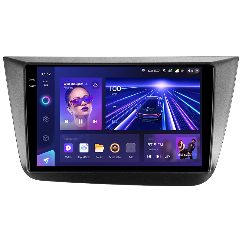 Android head unit Teyes CC3 6+128 Gb with 360° surround view° Seat Altea 5P (Left hand drive) 2004-2015 9" 2k