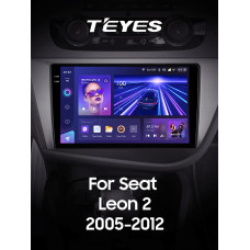 Android head unit Teyes CC3 6+128 Gb Seat Leon 2 2005-2012 (F2) 9" 2k