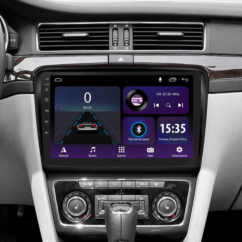 Android head unit SIGMA E10232 ANDROID 10 2+32 Gb Skoda Superb 2 B6 2008-2015 10"