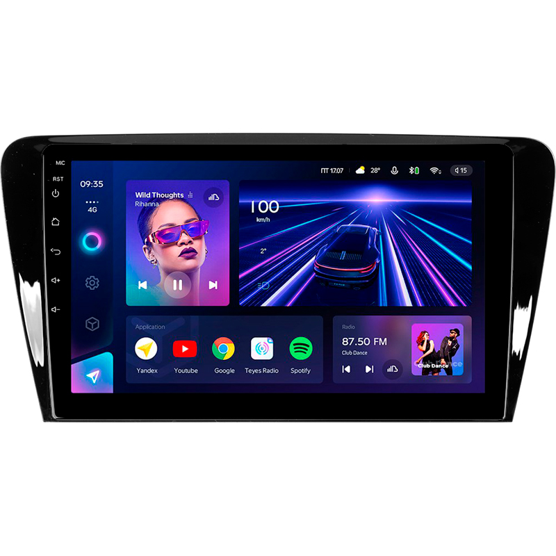 Android head unit Teyes CC3 4+32 Gb Skoda Octavia 3 A7 2013-2018 (B) 10"