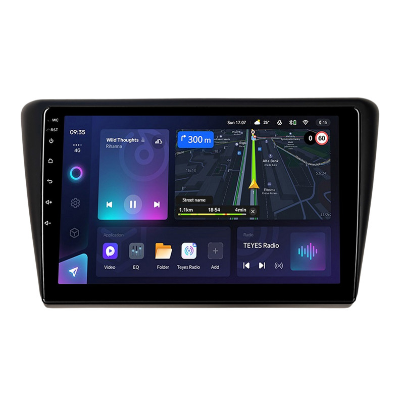 Android head unit Teyes CC3L 4+32 Gb Skoda RAPID NH1 NH3 2012-2018 9"
