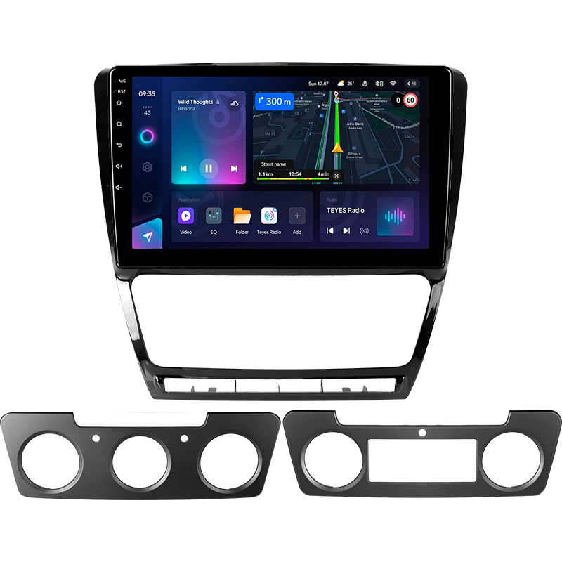 Android head unit Teyes CC3L 4+64 Gb Skoda Octavia 2 A5 2008-2013 10" black