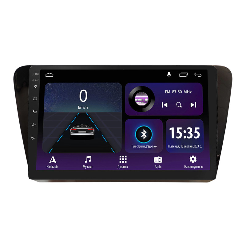 Android head unit SIGMA E10232 ANDROID 10 2+32 Gb Skoda RAPID 2013-2017 10"