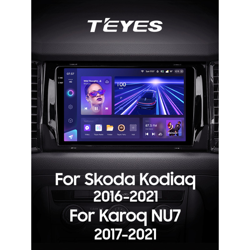Android head unit Teyes CC3 4+64 Gb Skoda Kodiaq 2016-2021 Karoq NU7 2017-2021 (B) 9" 2k