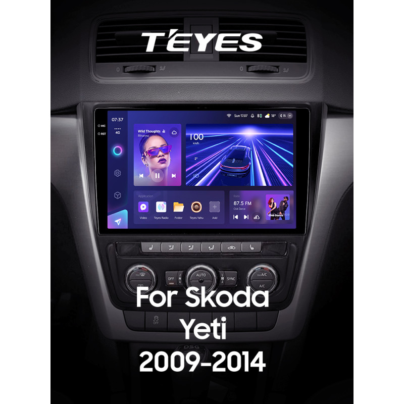 Android head unit Teyes CC3 6+128 Gb Skoda Yeti 5L 2009-2014 10" 2k