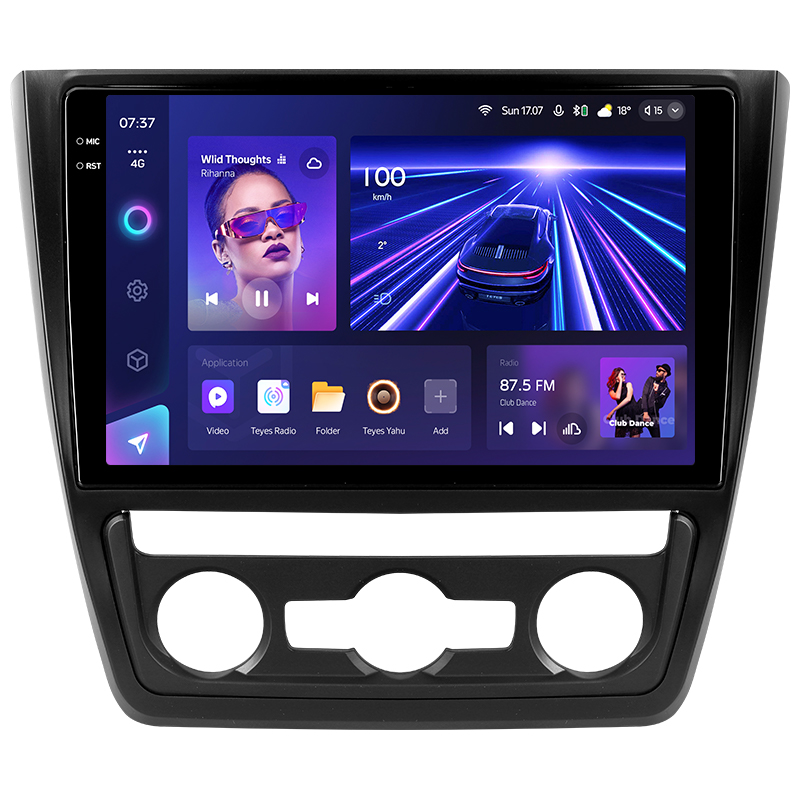 Android head unit Teyes CC3 4+32 Gb Skoda Yeti 5L 2009-2014 10" 2k