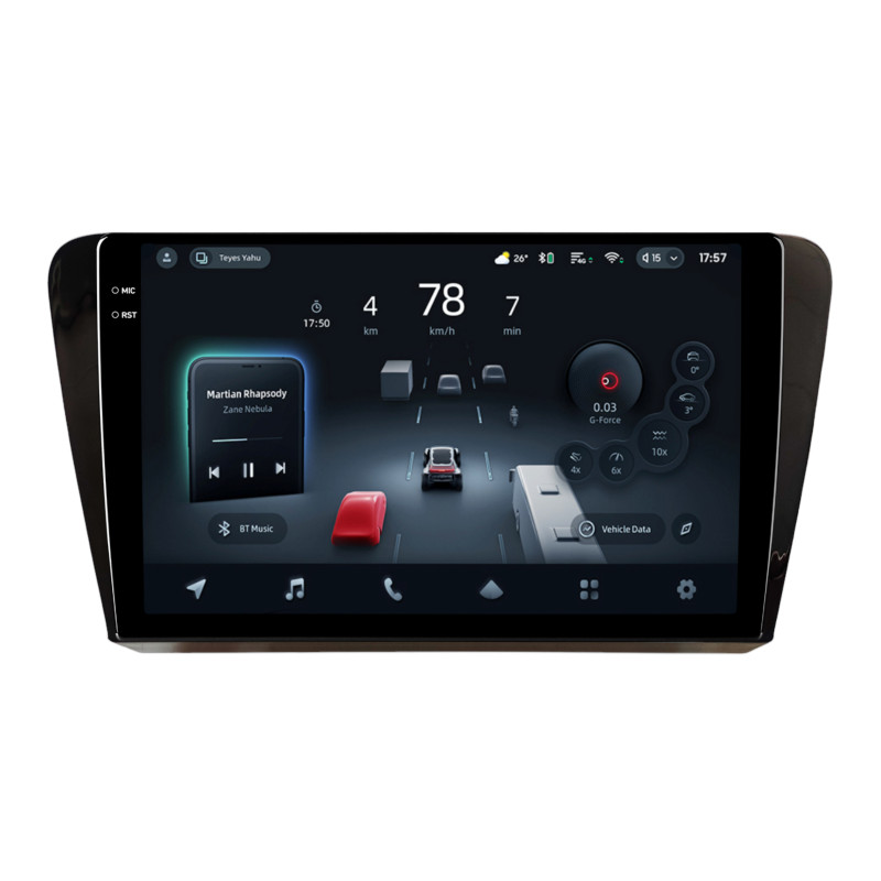 Android head unit Teyes CC4 Pro 12+256 Gb Skoda RAPID 2013-2017 9" 2k