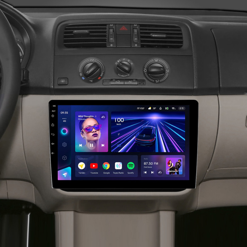 Android head unit Teyes CC3 4+32 Gb Skoda Fabia 2 2007-2014 10"