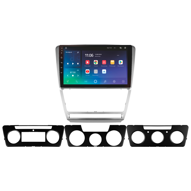 Android head unit SIGMA X10432 ANDROID 10 4+32 Gb 4G DSP Skoda Octavia 2 A5 2008-2013 10" silver