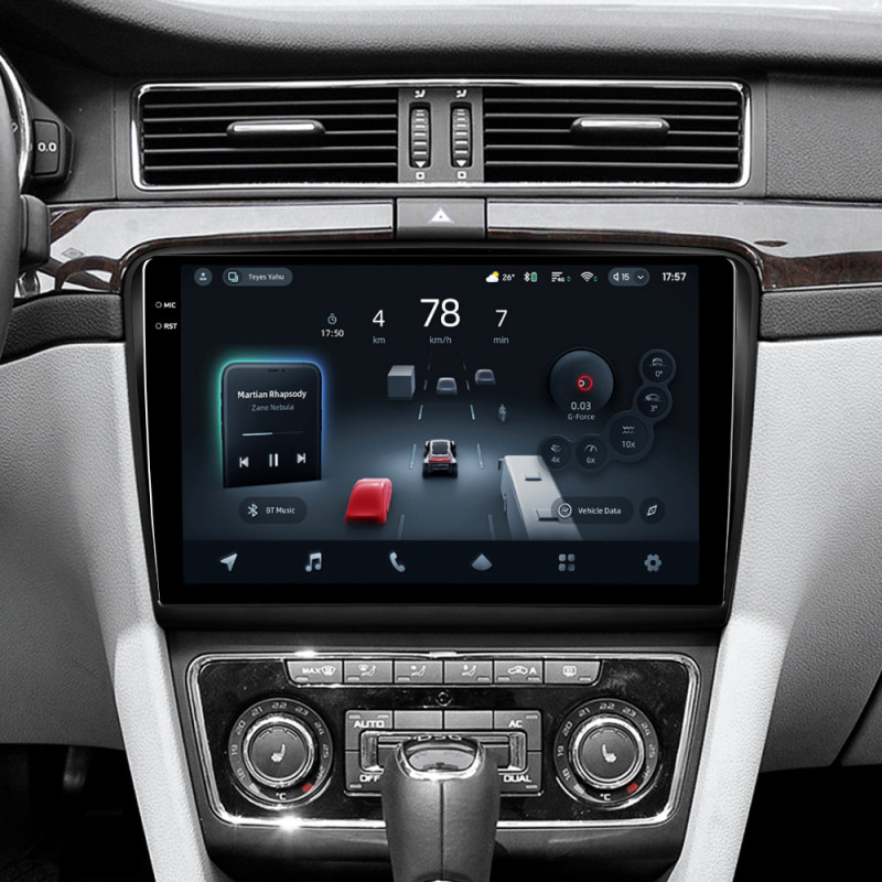 Android head unit Teyes CC4 Pro 8+128 Gb Skoda Superb 2 B6 2008-2015 10" 2k